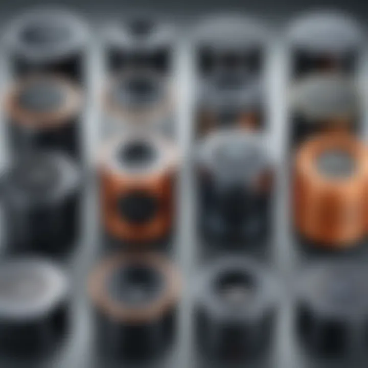An array of outdoor mini speakers illustrating different types