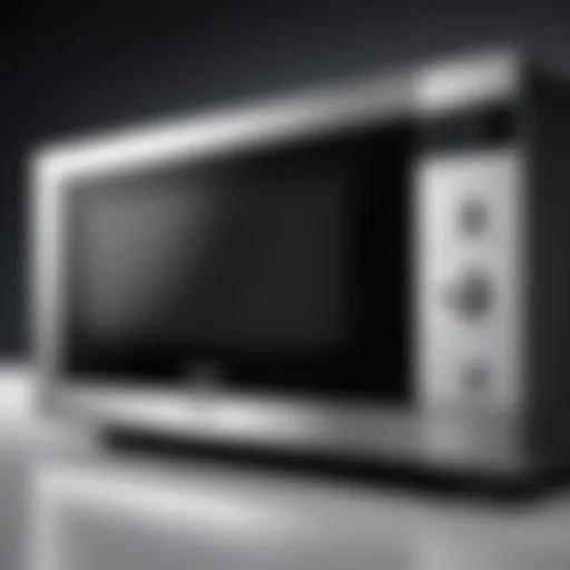 A sleek Panasonic combination microwave showcasing its modern design.