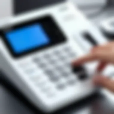 Accessing Answering Machine Features User accessing the answering machine features on a Panasonic phone