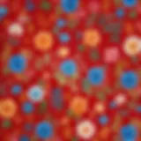 Vibrant Pioneer Woman fabric patterns displayed