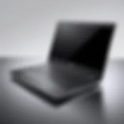 Rebuilt Dell laptop showcasing its sleek design