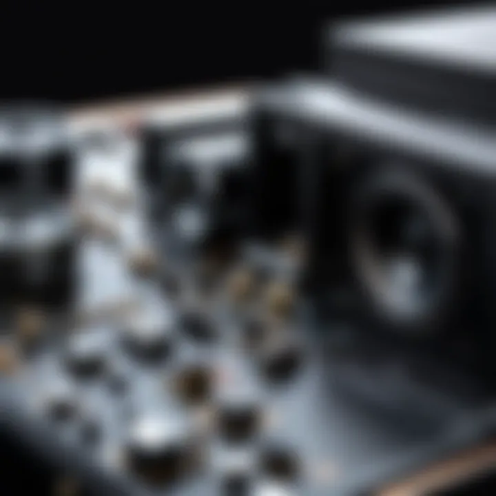 Detailed view of audio hardware technology