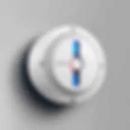 Innovative design of Samsung SmartThings Smoke Detector highlighting its modern aesthetics.