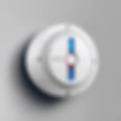 Innovative design of Samsung SmartThings Smoke Detector highlighting its modern aesthetics.