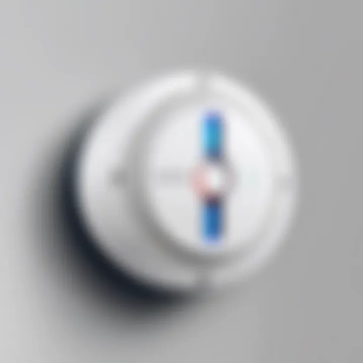 Innovative design of Samsung SmartThings Smoke Detector highlighting its modern aesthetics.