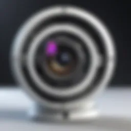 Detailed view of a Sansco CCTV camera highlighting its advanced features