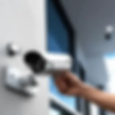 Installation of Sansco CCTV Security System Installation setup of Sansco CCTV security system in a modern environment