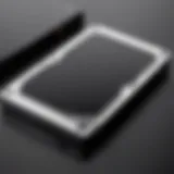 Sleek design of Seagate external hard drive