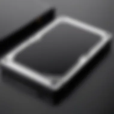 Sleek design of Seagate external hard drive