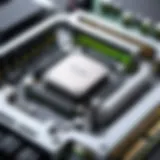 A detailed diagram showcasing the architecture of a modern GPU