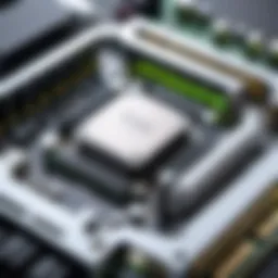 A detailed diagram showcasing the architecture of a modern GPU