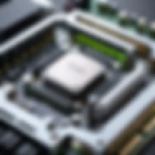 A detailed diagram showcasing the architecture of a modern GPU