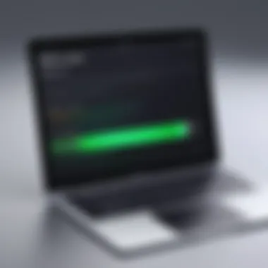 Diagram showing signs of battery issues in MacBook Air