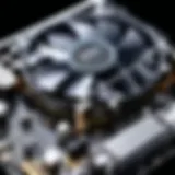 Close-up view of Skytech Chronos gaming PC components