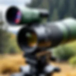 Swarovski Digiscope Adaptor mounted on a spotting scope with a camera attached.