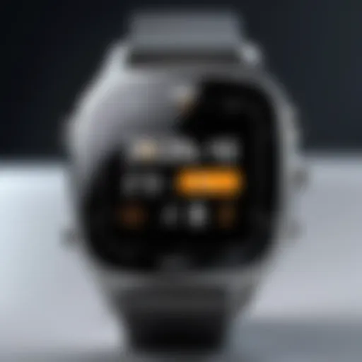 Close-up of a talking watch displaying time in clear digits