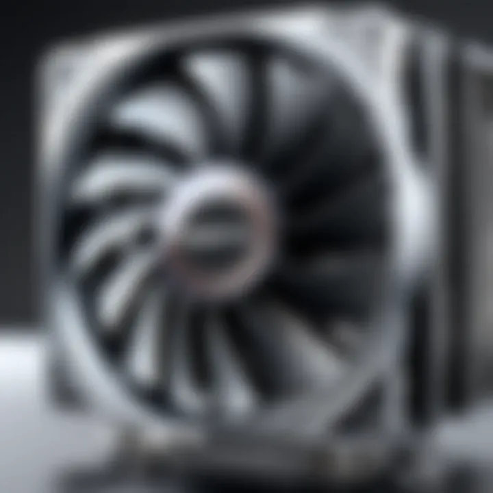 High-performance CPU air cooler showcasing innovative design