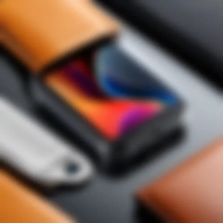 Various materials used in iPhone pouches for belts