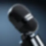 Close-up view of a high-quality personal microphone with modern design.