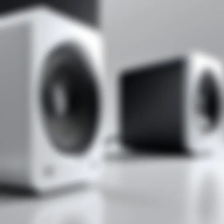 Compact design showcasing modern speaker technology