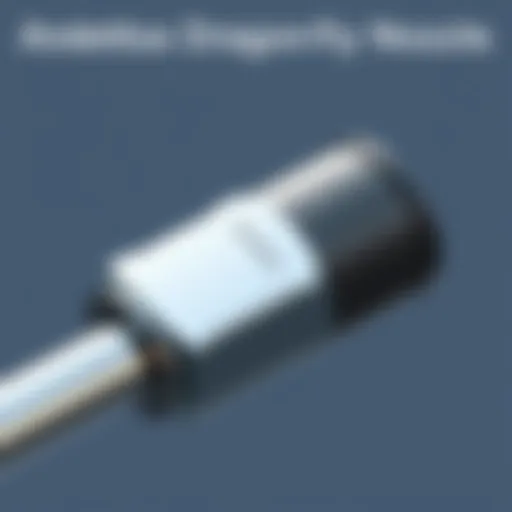 Detailed view of the Phaetus Dragonfly nozzle showcasing its advanced design