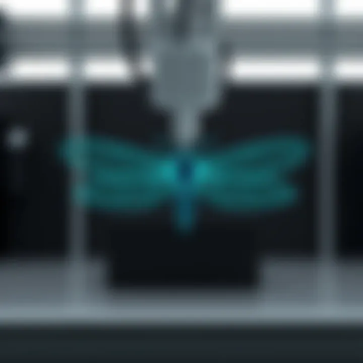 Visual representation of print quality achieved with the Phaetus Dragonfly nozzle in a 3D printing setup