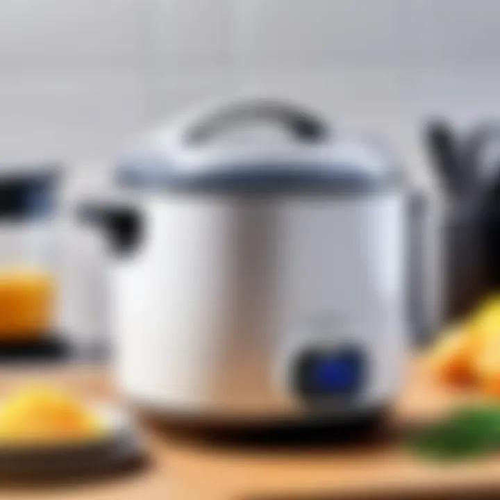 Demonstration of the easy cleaning features of the Tupperware Mini Rice Cooker