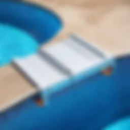 Detailed view of above ground pool liner clip showcasing its design and functionality.