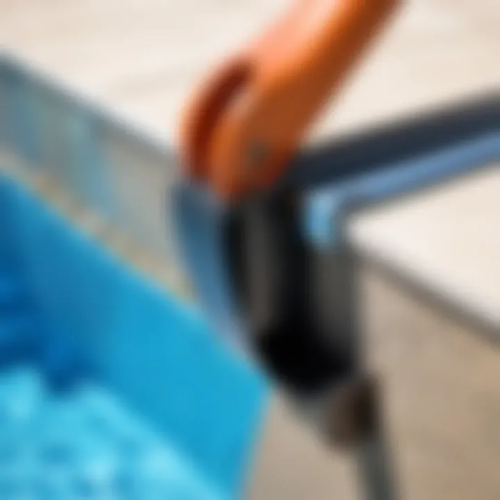 Step-by-step installation of above ground pool liner clips for optimal fit.