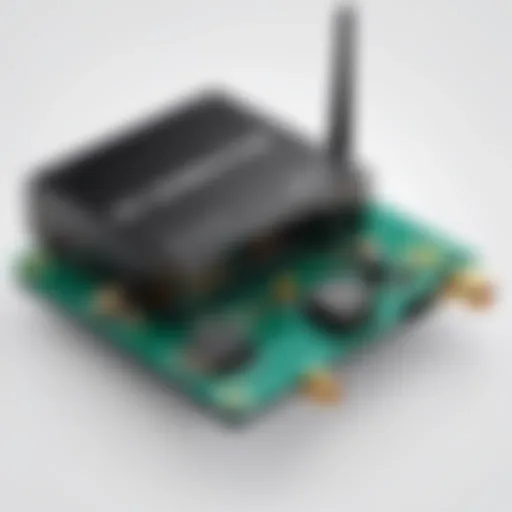 Diagram illustrating AV sender wireless receiver technology components