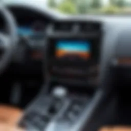 Interior view of a car showcasing a VCR player integrated into the dashboard.