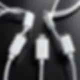 Overview of various Chromebook charging cords