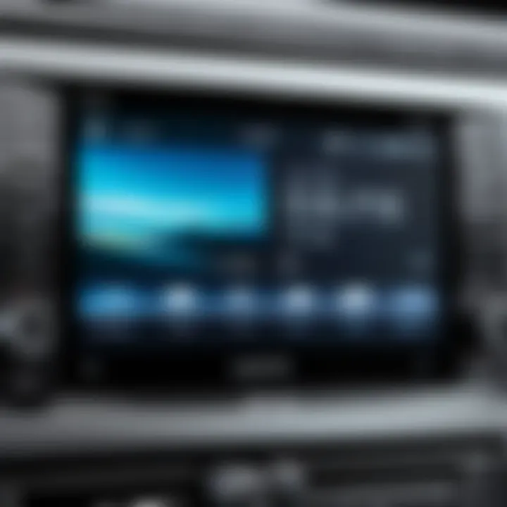 A sleek double din DVD player showcasing its interface