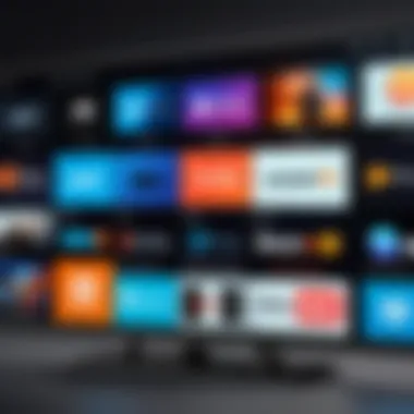 Screenshot displaying the Fire TV interface with various apps