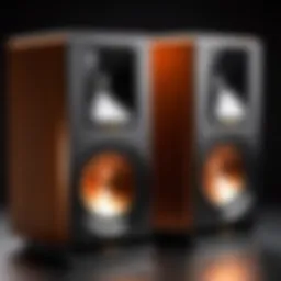 Elegant design of Klipsch bookshelf speakers showcasing their aesthetic appeal