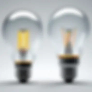 Energy Consumption Comparison Comparison of energy consumption between LED Edison and traditional incandescent bulbs.
