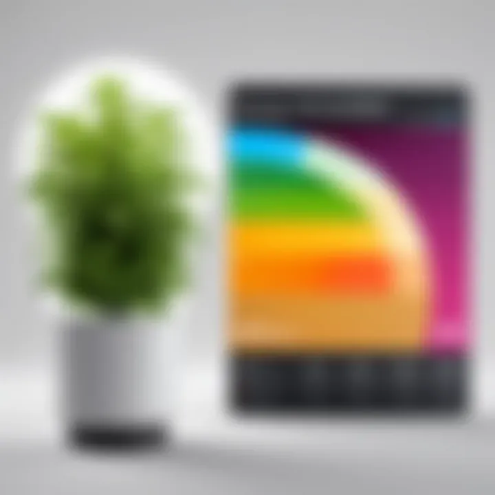 A comparison chart illustrating energy consumption of LED vs traditional grow lights