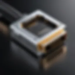 Detailed view of Mini DisplayPort 1.4 connector