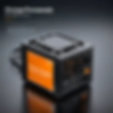 Technical Specifications of the Orange Micro Dark Power Supply Technical specifications chart highlighting the capabilities of the Orange Micro Dark Power Supply