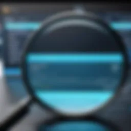Close-up of a sophisticated page size magnifying glass showcasing its lens and design.
