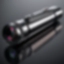 Close-up view of a pen camera emphasizing its sleek design and lens.