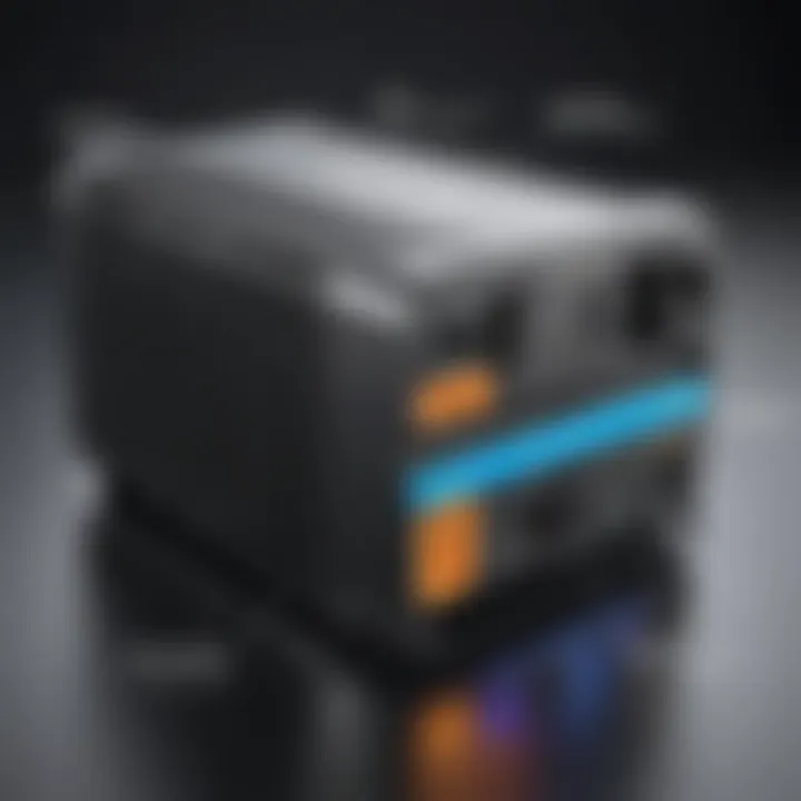Diagram illustrating the functionality of a power inverter