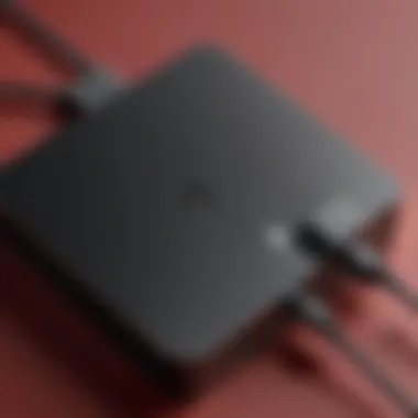 Close-up of a Microsoft Surface charger