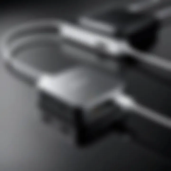 Samsung Chromebook connected to a USB charger, demonstrating compatibility