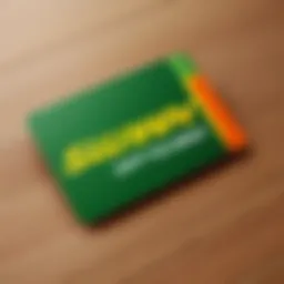 Subway gift card featuring iconic logo