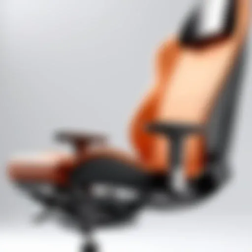 Ergonomic chair design showcasing lumbar support