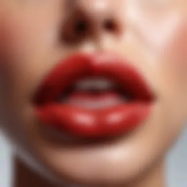 Artistic representation of cultural expressions related to lip aesthetics.