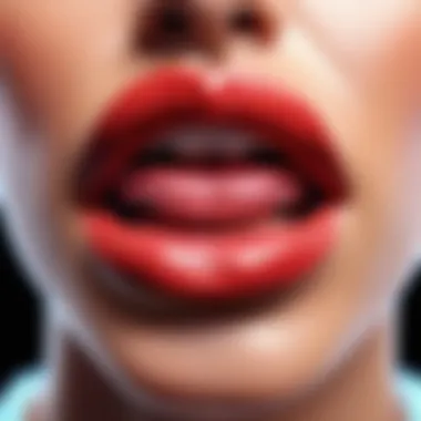 Analyzing Market Trends in Lip Products Graph illustrating the market trends in lip enhancement products.