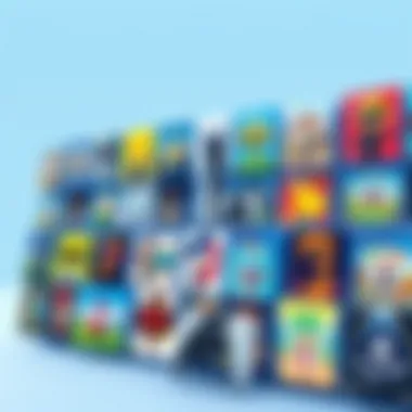 Diverse Game Library of PS5 Console Digital Edition A vibrant collection of games available on the PS5 Console Digital Edition highlighting its diverse library.