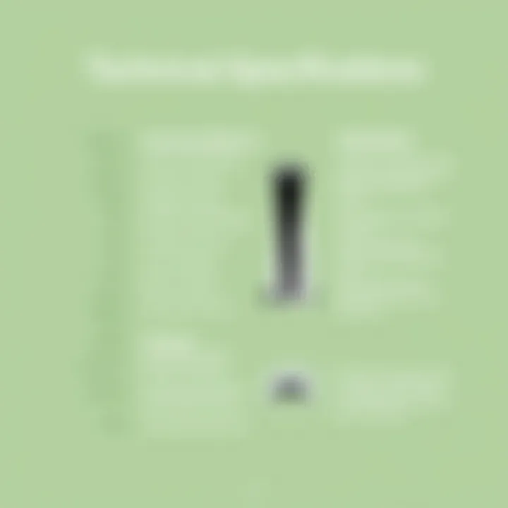 Technical Specifications of PS5 Console Digital Edition Technical specifications of the PS5 Console Digital Edition displayed in an informative layout.